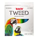 Lápices De Colores Bacotweed Largos C/24pz