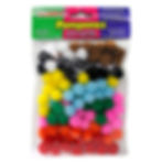 Pompones Medida 13mm Contenido 100 Piezas Pascua21