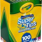 Crayola Super Tips 100 Plumones Colores Diferentes