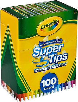 Crayola Super Tips 100 Plumones Colores Diferentes