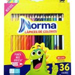 Lapices Colores Norma 36 Redondo 4.2mm 36 Piezas