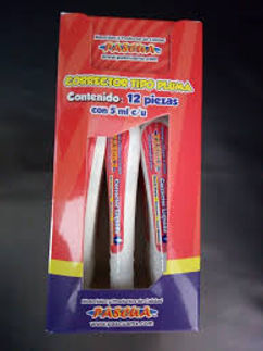 CORRECTOR LIQUIDO TIPO PLUMA DE 7ML. BASE DE AGUA PASCUA