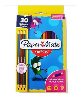Colores Papermate Doble Punta 30colores