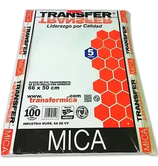 Pliegos De Mica Adherible Transfer 66 X 50cm