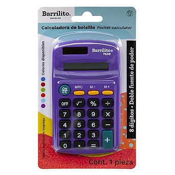 Calculadora De Bolsillo BARRILITO 8 Digitos