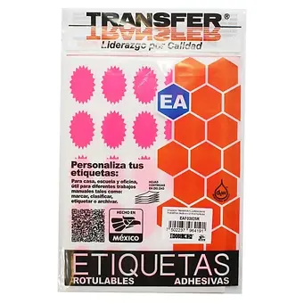 Etiqueta Adherible P/Ofertas Rosa 38 x25mm