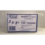 Tarjeta Roca Blanca 3X5