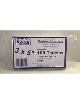Tarjeta Roca Blanca 3X5