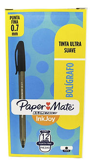 Boligrafo Kilometrico Inkjoy PAPER MATE Negro Punto Fino