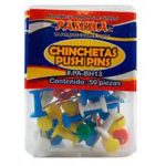 Chinchetas Push Pins Colores 50 Piezas Pascua