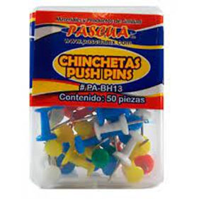 Chinchetas Push Pins Colores 50 Piezas Pascua