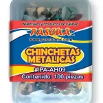 Chinchetas Metálicas Colores 100 Piezas PASCUA
