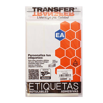 Etiqueta Adhesiva Transfer / 47.5x102mm / Color Blanco