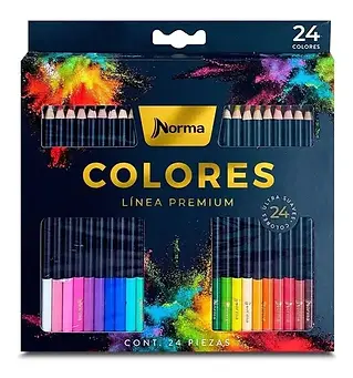 Norma Premium Ultra Suaves 24 Lápices De Colores